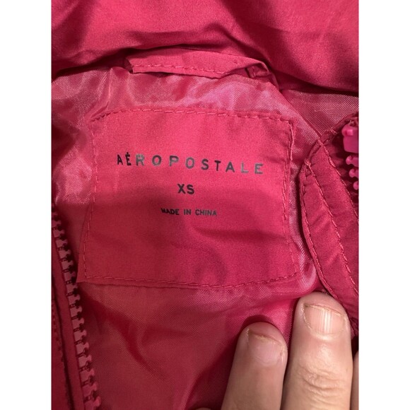 Lot Of 2 Aeropostale Puffer Vest Quilted Women's Size XS Pink And Purple Full So - Picture 14 of 16